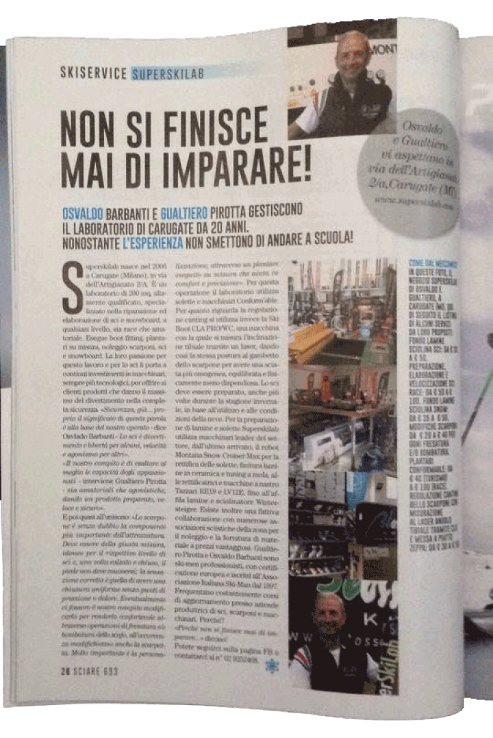 2016 SUPERSKILAB RECENSITO DA SCIARE La rivista numero uno del settore sci!